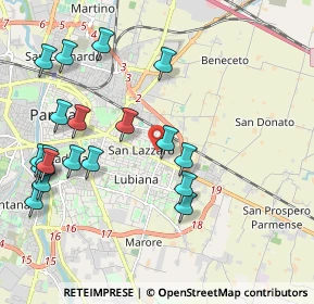 Mappa Via Passo del Bratello, 43123 Parma PR, Italia (2.32842)