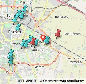Mappa Via Passo del Bratello, 43123 Parma PR, Italia (2.18063)
