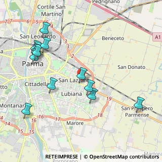 Mappa Via Passo del Bratello, 43123 Parma PR, Italia (2.36923)