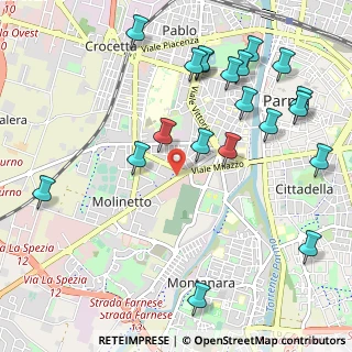 Mappa Via Don Giovanni Verità, 43125 Parma PR, Italia (1.266)