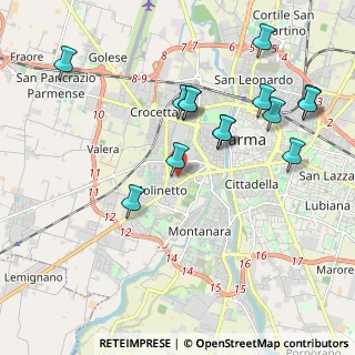 Mappa Via Fratelli Bandiera, 43125 Parma PR, Italia (2.13071)