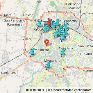 Mappa Via Fratelli Bandiera, 43125 Parma PR, Italia (1.6525)