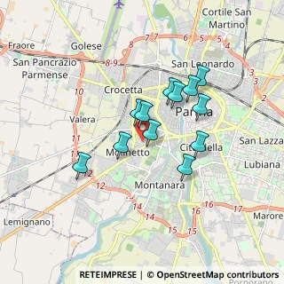 Mappa Via Fratelli Bandiera, 43125 Parma PR, Italia (1.35583)