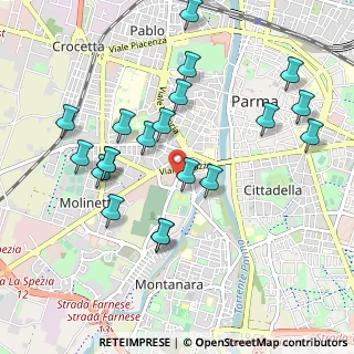 Mappa Viale Villetta, 43125 Parma PR, Italia (1.0345)