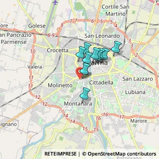 Mappa Viale Villetta, 43125 Parma PR, Italia (1.06909)