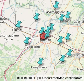 Mappa Via Ugo Tognazzi, 43126 Parma PR, Italia (13.66882)