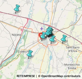 Mappa Via Ugo Tognazzi, 43126 Parma PR, Italia (4.76636)