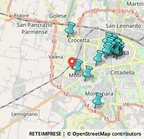 Mappa Via Ugo Tognazzi, 43126 Parma PR, Italia (2.034)
