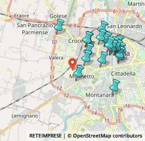 Mappa Via Ugo Tognazzi, 43126 Parma PR, Italia (1.957)