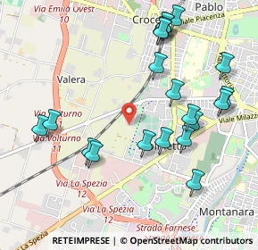 Mappa Via Ugo Tognazzi, 43126 Parma PR, Italia (1.1205)