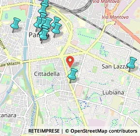 Mappa Via Renzo Pezzani, 43123 Parma PR, Italia (1.28733)
