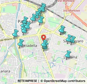 Mappa Via Renzo Pezzani, 43123 Parma PR, Italia (1.007)