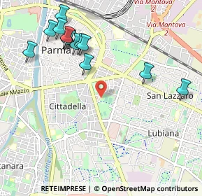 Mappa Via Renzo Pezzani, 43123 Parma PR, Italia (1.185)