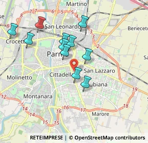 Mappa Via Renzo Pezzani, 43123 Parma PR, Italia (1.67636)