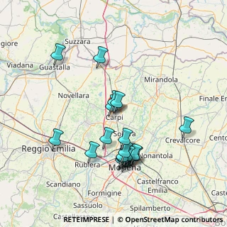 Mappa Via Guido Dorso, 41012 Carpi MO, Italia (14.803)