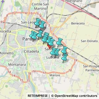 Mappa Via Cassio Parmense, 43123 Parma PR, Italia (1.23222)