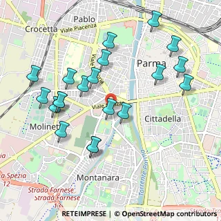 Mappa Via Stanislao Solari, 43125 Parma PR, Italia (1.0685)