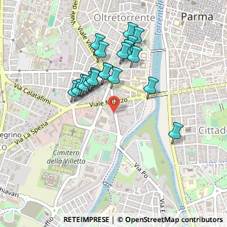 Mappa Via Stanislao Solari, 43125 Parma PR, Italia (0.4315)