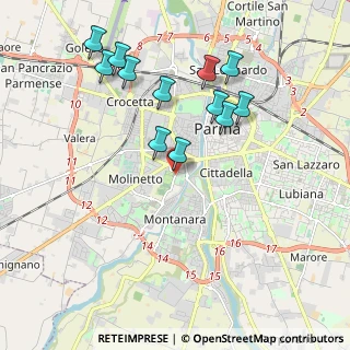 Mappa Viale della Villetta, 43125 Parma PR, Italia (1.9875)