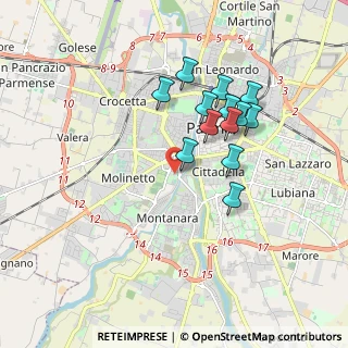 Mappa Via Stirone, 43125 Parma PR, Italia (1.57923)