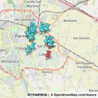 Mappa Via Alberto del Bono, 43123 Parma PR, Italia (1.529)