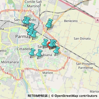 Mappa Via Alberto del Bono, 43123 Parma PR, Italia (1.60214)