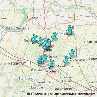 Mappa Via Lago Trasimeno, 41012 Carpi MO, Italia (11.118)