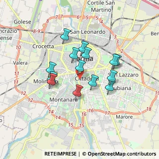 Mappa Piazza Alessandro Volta, 43123 Parma PR, Italia (1.41929)