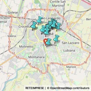 Mappa Piazza Alessandro Volta, 43123 Parma PR, Italia (1.411)