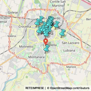 Mappa Piazza Alessandro Volta, 43123 Parma PR, Italia (1.4915)