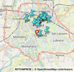 Mappa Piazza Alessandro Volta, 43123 Parma PR, Italia (1.411)
