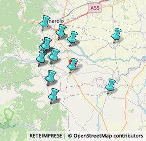 Mappa Via Vigone, 10061 Cavour TO, Italia (7.009)