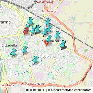 Mappa Via Ferdinando Orlandi, 43123 Parma PR, Italia (0.858)