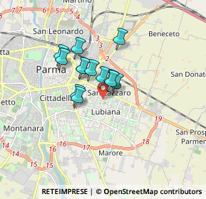 Mappa Via Ferdinando Orlandi, 43123 Parma PR, Italia (1.14308)