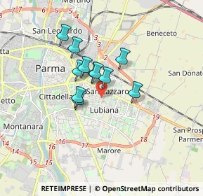 Mappa Via Ferdinando Orlandi, 43123 Parma PR, Italia (1.18636)