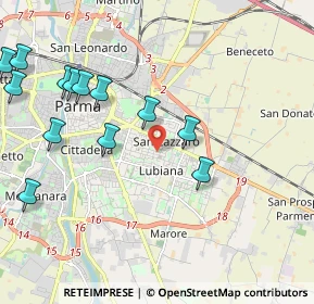 Mappa Via Ferdinando Orlandi, 43123 Parma PR, Italia (2.46231)