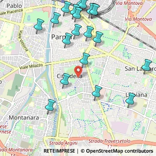 Mappa Viale Duca Alessandro, 43123 Parma PR, Italia (1.362)