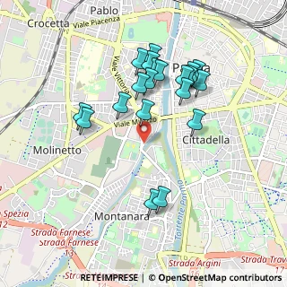 Mappa Via Varese, 43125 Parma PR, Italia (0.8845)