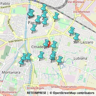 Mappa Via Monte Penna, 43123 Parma PR, Italia (1.0765)