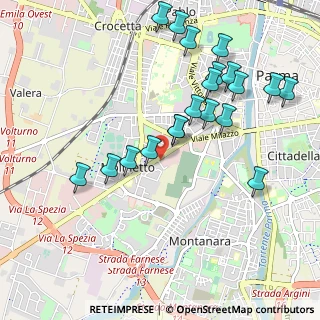 Mappa Via Giovanni Verga, 43125 Parma PR, Italia (1.0625)