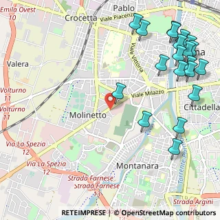 Mappa Via Giovanni Verga, 43125 Parma PR, Italia (1.505)