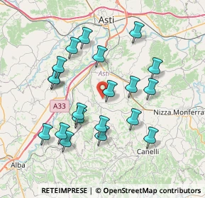 Mappa Strada Abrami, 14055 Costigliole D'asti AT, Italia (7.3845)