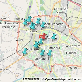 Mappa Via Digione, 43125 Parma PR, Italia (1.48571)