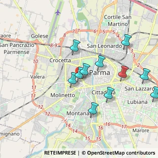 Mappa Via Digione, 43125 Parma PR, Italia (1.88545)