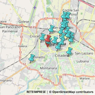 Mappa Via Villa Glori, 43125 Parma PR, Italia (1.6075)