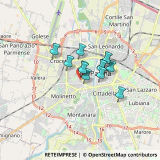Mappa Via Villa Glori, 43125 Parma PR, Italia (1.11538)