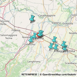 Mappa Via Umberto Benassi, 43125 Parma PR, Italia (13.08727)
