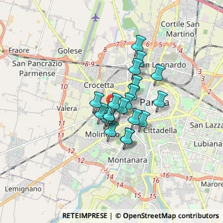 Mappa Via Edmondo de Amicis, 43125 Parma PR, Italia (1.1095)