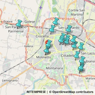 Mappa Via Edmondo de Amicis, 43125 Parma PR, Italia (2.06833)