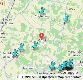 Mappa Via Cocconi, 42015 Correggio RE, Italia (3.284)